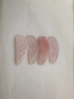 Mini spatule faciale en jade 1,5x4 cm pour masque, crème, Gua Sha, soin des yeux et maquillage, avec logo gravé