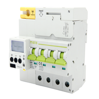 Matis MT61GP 4G Smart prabayar meteran listrik C63 tiga fase pemutus arus 4p Power monitor Breaker dengan kartu Sim