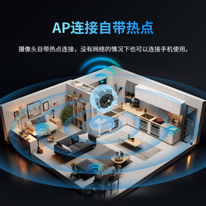 C21 Wireless Surveillance <b>Camera</b> 3.6mm Lens <b>Night</b> Vision Motion Detection Indoor Outdoor Security <b>Camera</b> - Product Image 4