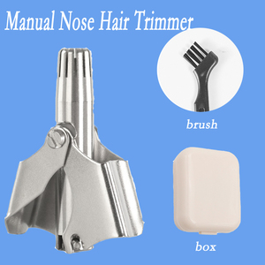 Tondeuse manuelle portable en acier inoxydable pour poils du nez et des oreilles pour hommes – Vente en gros de produits de première nécessité - Product Image 2