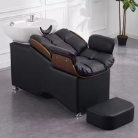 Fauteuil de lavage moderne avec bac en céramique pour salon de coiffure, chambre, salon, atelier - Pour le lavage des cheveux, haute qualité