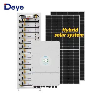 ระบบพลังงานแสงอาทิตย์ออลอินวัน Deye 5kW 6kW 8kW 10kW 20kW ระบบกักเก็บพลังงานแสงอาทิตย์แบบไฮบริด ชุดอุปกรณ์ครบชุดสำหรับบ้าน - Product Image 1
