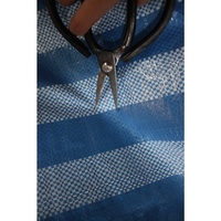 Bâche en PE imperméable à rayures bleues et blanches pour voilier et planche à voile, couverture en PE anti-UV, taille et grammage personnalisés OEM
