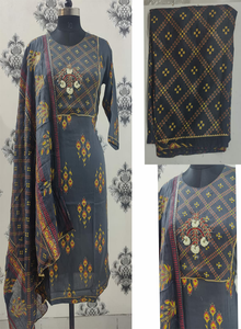 Best Selling Cotton Straight Kurti Set with Pocket Printed Ethnic Wear Casual Daily Wear Kurta <b>Pant</b> Dupatta Set For Women - Product Image 2
