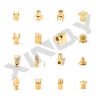 Conector Coaxial RF SMA Hembra XINQY de 50 Ohmios DC-6GHz, Chapado en Oro, para PCB