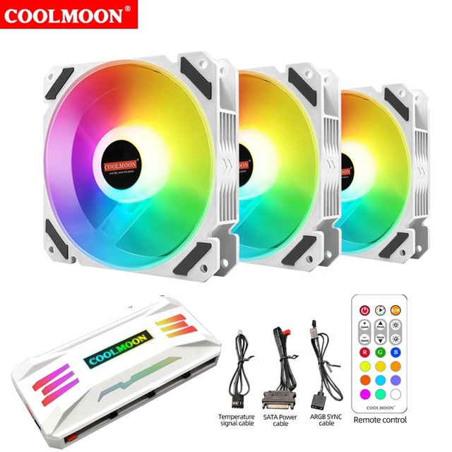 New Product 3 ARGB Fan Pack Computer Cooling Fan 120mm 5v Argb 3fan Set case Fan