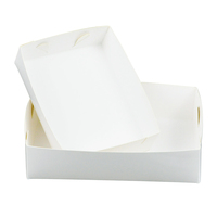 Plateaux en carton de qualité alimentaire Plateau à collation en papier Emballage pour tarte Bateau en papier Plateau à emporter pour aliments frits