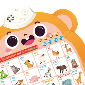 แผนภูมิติดผนังอิเล็กทรอนิกส์แบบอินเทอร์แอคทีฟสำหรับเด็กและ123และโปสเตอร์เพลงสำหรับเด็ก - Product Image 4