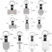 Porte-clés personnalisé en alliage de zinc émaillé, plaque vierge pour sublimation, porte-clés en métal, porte-étiquette géométrique