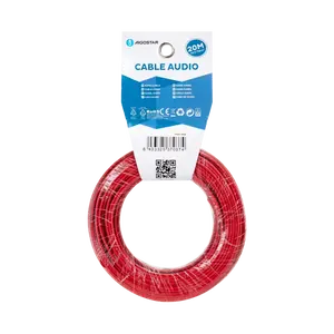 Câble audio 2G0.75mm 20m, rouge et noir - Connexions stables pour systèmes de sonorisation, idéal pour les installations audio en - Product Image 3