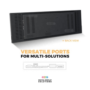 Tùy chỉnh WIFI TREO TƯỜNG Android kỹ thuật số biển <span class=keywords><strong>media</strong></span> <span class=keywords><strong>player</strong></span> video 1920x360 kệ thanh LCD hiển thị siêu rộng màn hình cho bán lẻ - Product Image 4