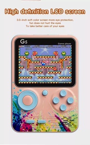 Consola de Juegos Portátil G5, Pantalla HD de 3.0 Pulgadas, 500 Juegos Retro, Batería de 1000 mAh, Salida AV para TV, 2 Jugadores, Ultradelgada - Product Image 5