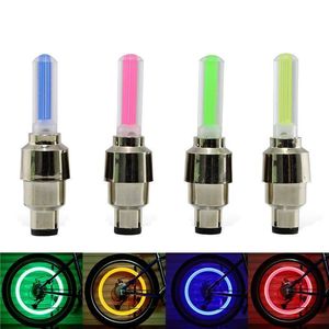 Lumières de valve de vélo à LED, étanches, en alliage d'aluminium, pour la conduite nocturne, rouge, bleu, vert, jaune - Product Image 1