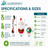 Lot de jouets de Noël pour chiens en gros – Peluches durables, résistantes à la mastication, couineuses, apaisantes, avec boule à nœuds pour divertissement et dentition des animaux, festifs