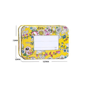 Nhà máy in bóng có thể tái chế nhỏ hình chữ nhật xà phòng bao bì tins vuông xà phòng hộp thiếc với nắp Brow xà phòng tùy chỉnh <span class=keywords><strong>tin</strong></span> - Product Image 2