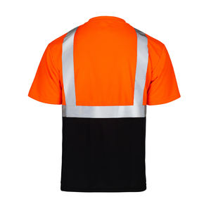 Camisa de Seguridad de Alta Visibilidad con Bolsillo, Ropa de Trabajo Reflectante para Hombre, Certificación ANSI/ISEA 107, 100% Poliéster - Product Image 2