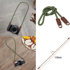 Correa para cámara, correa para el cuello de cuerda redonda Paracord para cámara Dslr sin espejo, estilo moderno, color rojo - Product Image 4