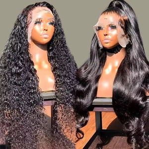 Perruque de Cheveux Indiens Bruts HD Lace Frontale, Perruque de Cheveux Humains 100% Full Lace sans Colle Alignés Vierges, Perruque Lace Frontale pour Femmes Noires - Product Image 1