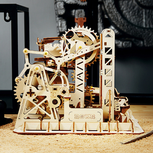 Robotime <span class=keywords><strong>Rokr</strong></span> Assemble Toys Marble Run Wood Gifts LG504 Marble Climber 3D Wooden Puzzles for Dropshipping - Product Image 2