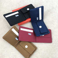 Dompet Kecil Unisex Berkualitas Tinggi Bahan Oxford Model Lipat Portabel Tempat Kartu dan Koin