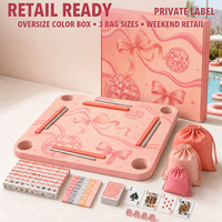 Table de Mahjong Flottante pour Filles, Tapis en Mousse EVA Multi-Jeu, Tapis de Piscine pour Mahjong Américain, Rummy et Cartes Imperméables