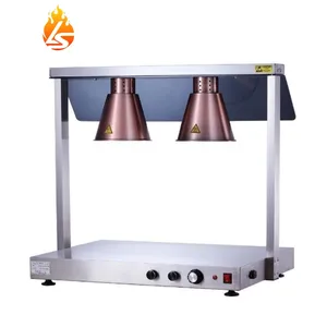 Commercial Electric Warming Tray Buffet Infrared Heating Food Warmer Station With Heating Lamp For Kitchen