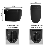 Inodoro Inteligente Integrado con Escudo de Espuma Incorporado, Aromaterapia, Control por Voz, Resistente al Agua IPX4, WC Inteligente para Baño Moderno