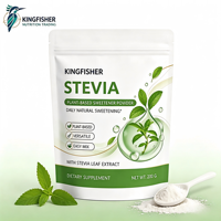 Fabricant de poudre d'édulcorant à base de stévia OEM ODM, poudre naturelle à base de plantes sans sucre en sachet refermable, étiquette privée en vrac