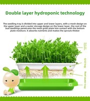 X82 plateau de semis Microgreen planteur plastique pépinière germe avec Pp de haute qualité pour la maison jardin plateau de semis de légumes