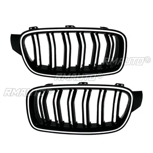 Grille LED pour BMW Série 3 F30 F35 2012-2018, calandre avant de voiture, calandre de course noire brillante, calandre LED avant, accessoires de voiture - Product Image 5
