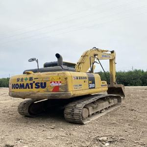 Excavadoras Komatsu Pc200 usadas, éxito de ventas, máquina de oruga excavadora de segunda mano de 20 toneladas, excavadora hidráulica usada Komatsu Pc200 - Product Image 2