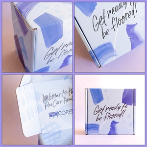 Bán Buôn Mỹ Phẩm Quần Áo Quà Tặng Hộp Các Tông Biểu Tượng Tùy Chỉnh Gấp Sóng Vận Chuyển Bưu Phẩm Bao Bì Hộp - Product Image 3