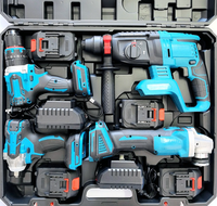 Ensemble d'outils électriques combinés MKT, 4 kits, perceuses sans fil 21 V, batterie, bricolage, usage domestique