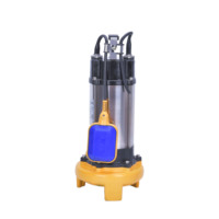 Bomba de corte de aguas residuales eléctrica automática de 1,3 kW Bomba de agua sumergible con interruptor de flotador