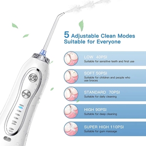 H2ofloss <span class=keywords><strong>2023</strong></span> Irrigador de hilo dental superventas OEM/ODM Flosser de agua para dientes y aparatos ortopédicos Inalámbrico Jet Pick - Product Image 2