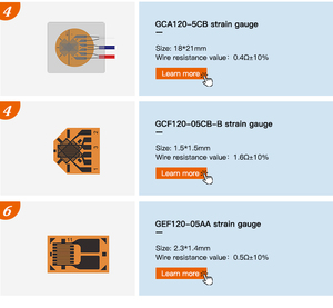 गैलोस निर्माता उच्च परिशुद्धता pcb बोर्ड माप स्ट्रैन्मीटर प्रतिरोध गैरेज अनुकूलित स्ट्रेन गेज श्रृंखला - Product Image 6