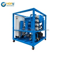 Purificateur d'huile de transformateur bi-étage certifié ISO série HOPU ZYD, déshydratation et dégazage de l'huile isolante pour postes de transformation