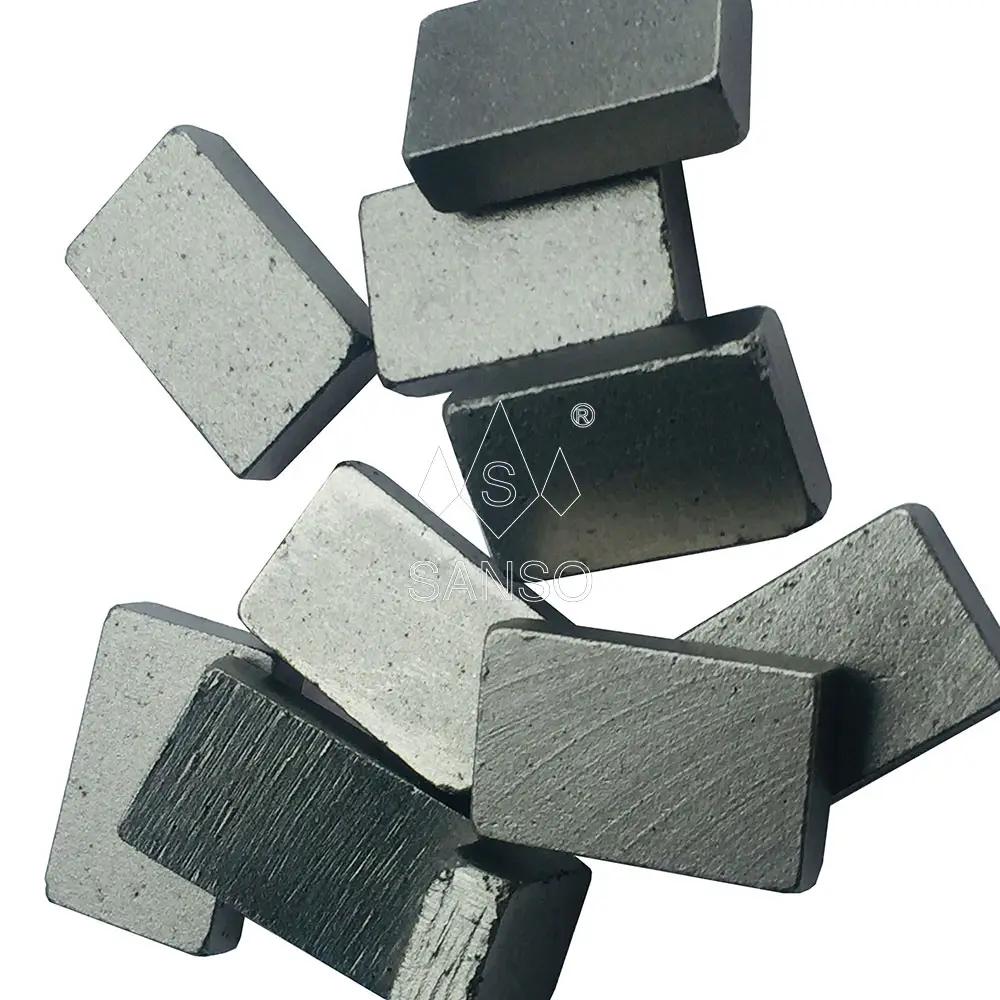 Sanso Factory Price Schneid klingen segment Schnell schneidende Diamant-Sägeblatt-Segmente für Granit-Sandstein-Basalt
