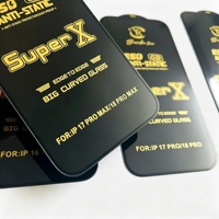 Protection d'écran en verre trempé ESD Super X OG Grade AAA High 9H pour 17/18 Pro Max, antichoc, anti-explosion, ultra-fin, pour téléphone portable
