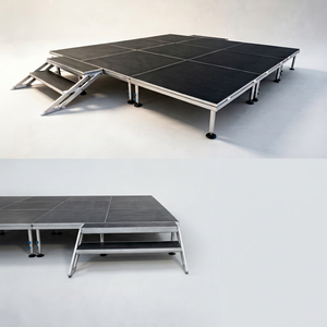 Plataforma de Escenario Modular de Aluminio con Altura Ajustable, Escenario para Conciertos al Aire Libre - Product Image 1