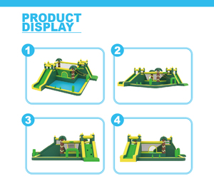 Château gonflable avec 2 toboggans et mur d'escalade, piscine à balles, panier de basket - Product Image 4