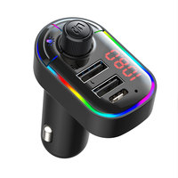 Chargeur de voiture C12, transmetteur FM Bluetooth, double chargeur USB 5V3.1A/1A avec type C 5V3.1A, appels mains libres
