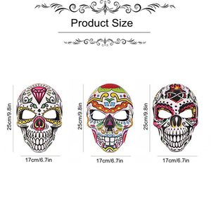 Maschera di Carnevale Veneziana, Maschera Teschio di Zucchero per Feste in Maschera, Halloween, Cosplay e Feste in Maschera Messicane - Product Image 4