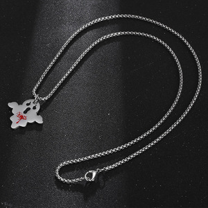 Collana di moda in acciaio al titanio da <span class=keywords><strong>uomo</strong></span> con ciondolo fantasma strano gioiello con catena di tendenza - Product Image 2
