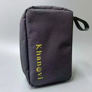 Black Oxford <b>Toiletry</b> <b>Bag</b> 9 Inch Golden Logo Travel Cosmetic <b>Bag</b> For Women Extension Foldable Makeup <b>Bag</b> - Product Image 4