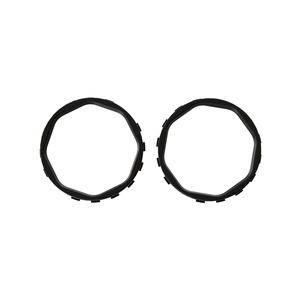 Bâtons octogonaux de remplacement noirs redessinés avec anneaux d'accentuation pour manette Xbox Series X/S, coque version EXtremeRate ASR - Product Image 1
