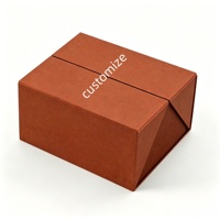 Boîte cadeau de luxe personnalisée avec logo, double porte, finition mate, en carton rigide pliable pour emballage de parfum