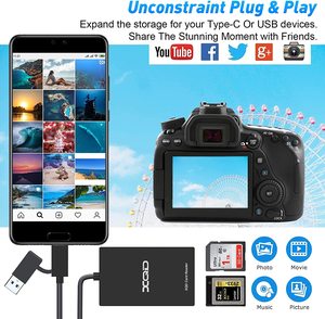 Đầu Đọc Thẻ Nhớ Hai Khe Cắm Thẻ USB 3.1 XQD Loại C(5Gpbs) Đầu Đọc <span class=keywords><strong>Sony</strong></span> XQD Cho Dòng <span class=keywords><strong>Sony</strong></span> G/M Lexar 2933x/1400x USB - Product Image 4