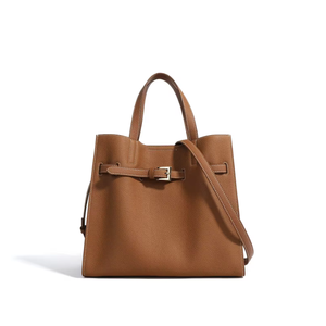 Sac à main pour femme en cuir de vachette souple de luxe de haute qualité, simple et élégant, sac fourre-tout pour femme avec logo personnalisable - Product Image 6