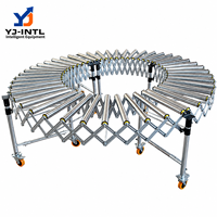 Convoyeur à Rouleaux Rétractable Télescopique en Acier à Vitesse Réglable, Durable, Vente Directe du Fabricant au Prix d'Usine en Chine